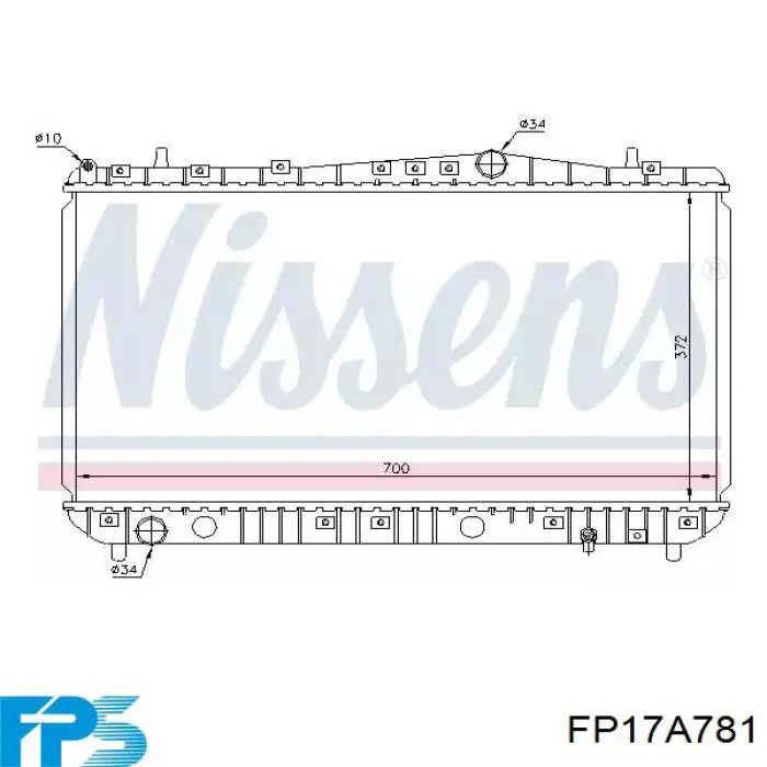 Радиатор FP17A781 FPS