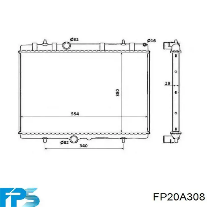 FP20A308 FPS радиатор