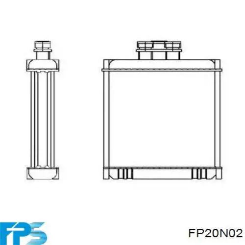 Купить FP20N02 FPS Радиатор печки