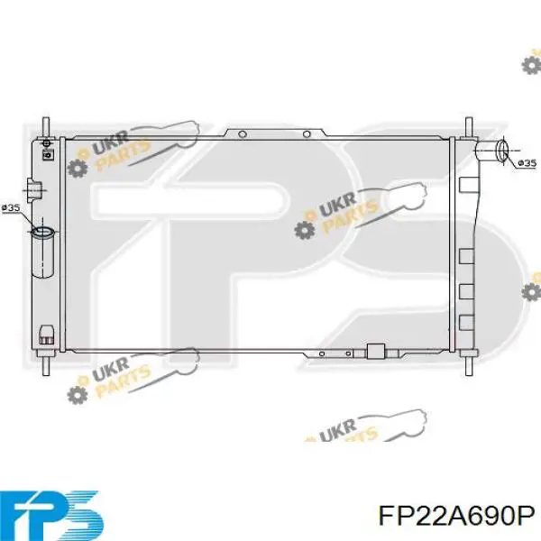 Радиатор FP22A690P FPS