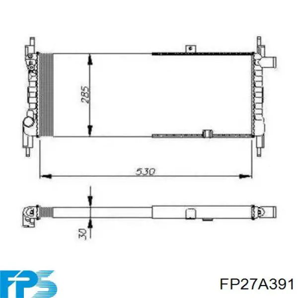 Радиатор FP27A391 FPS