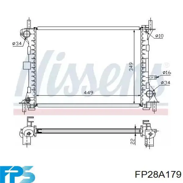 FP28A179 FPS Радиатор основной