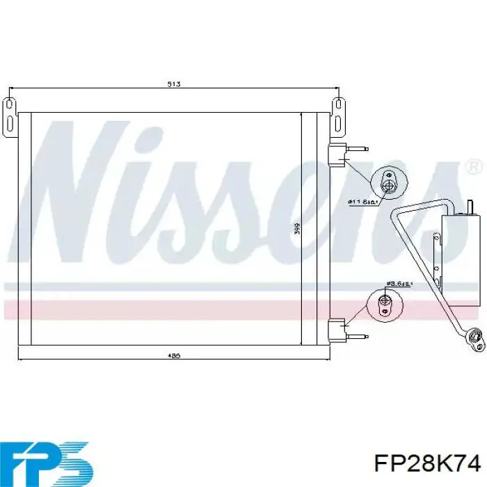 Радиатор кондиционера FP28K74 FPS