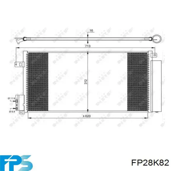 Конденсатор кондиционера FPS FP28K82 цена, от 60.10 USD
