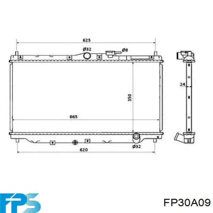 FP30A09 FPS радиатор