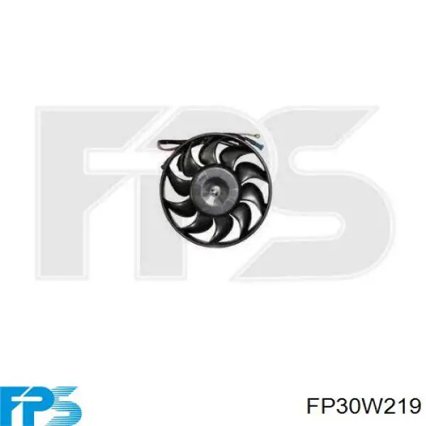 Диффузор радиатора кондиционера, в сборе с крыльчаткой и мотором FPS FP30W219 цена, от 32.25 USD