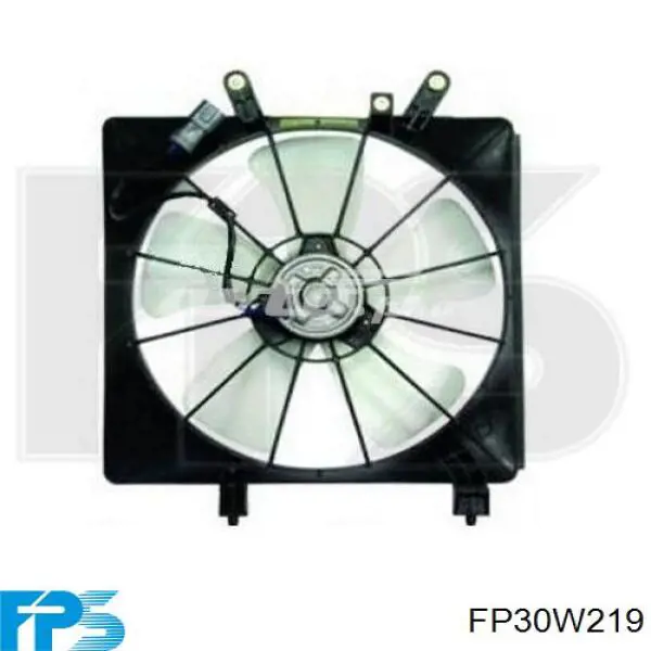 Диффузор радиатора кондиционера, в сборе с крыльчаткой и мотором FP30W219 FPS