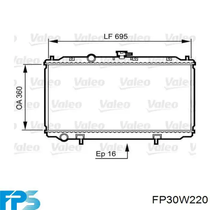 Диффузор радиатора охлаждения в сборе с мотором и крыльчаткой FPS FP30W220 цена, от 46.67 USD