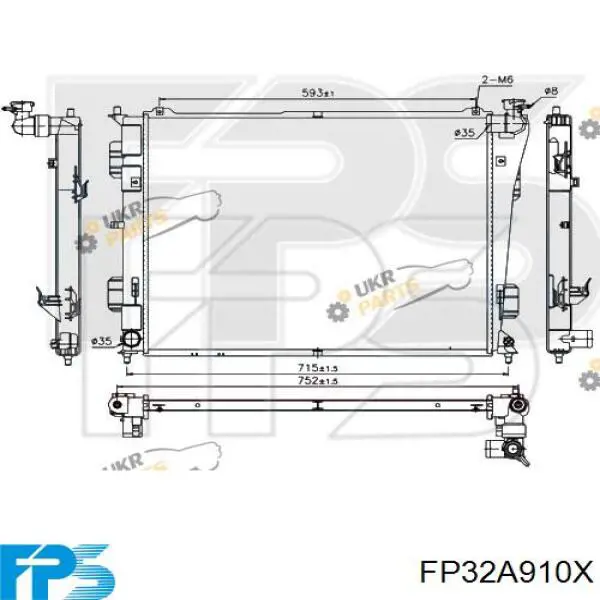 FP32A910X FPS радиатор