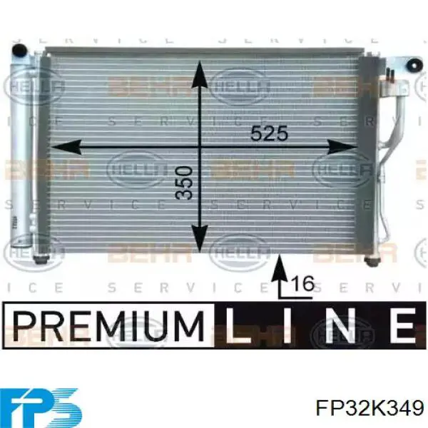 Конденсатор кондиционера FPS FP32K349 цена, от 117.65 USD