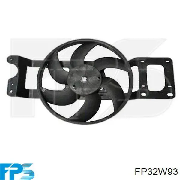 FP32W93 FPS difusor do radiador de aparelho de ar condicionado, montado com roda de aletas e o motor