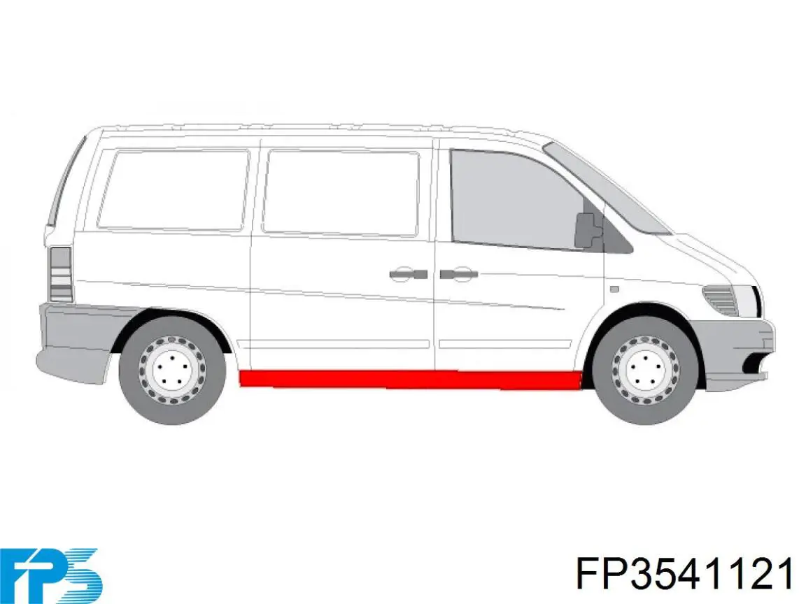 Ремонтная часть передней двери на Мерседес-бенц Вито (Mercedes Vito) 638 фургон