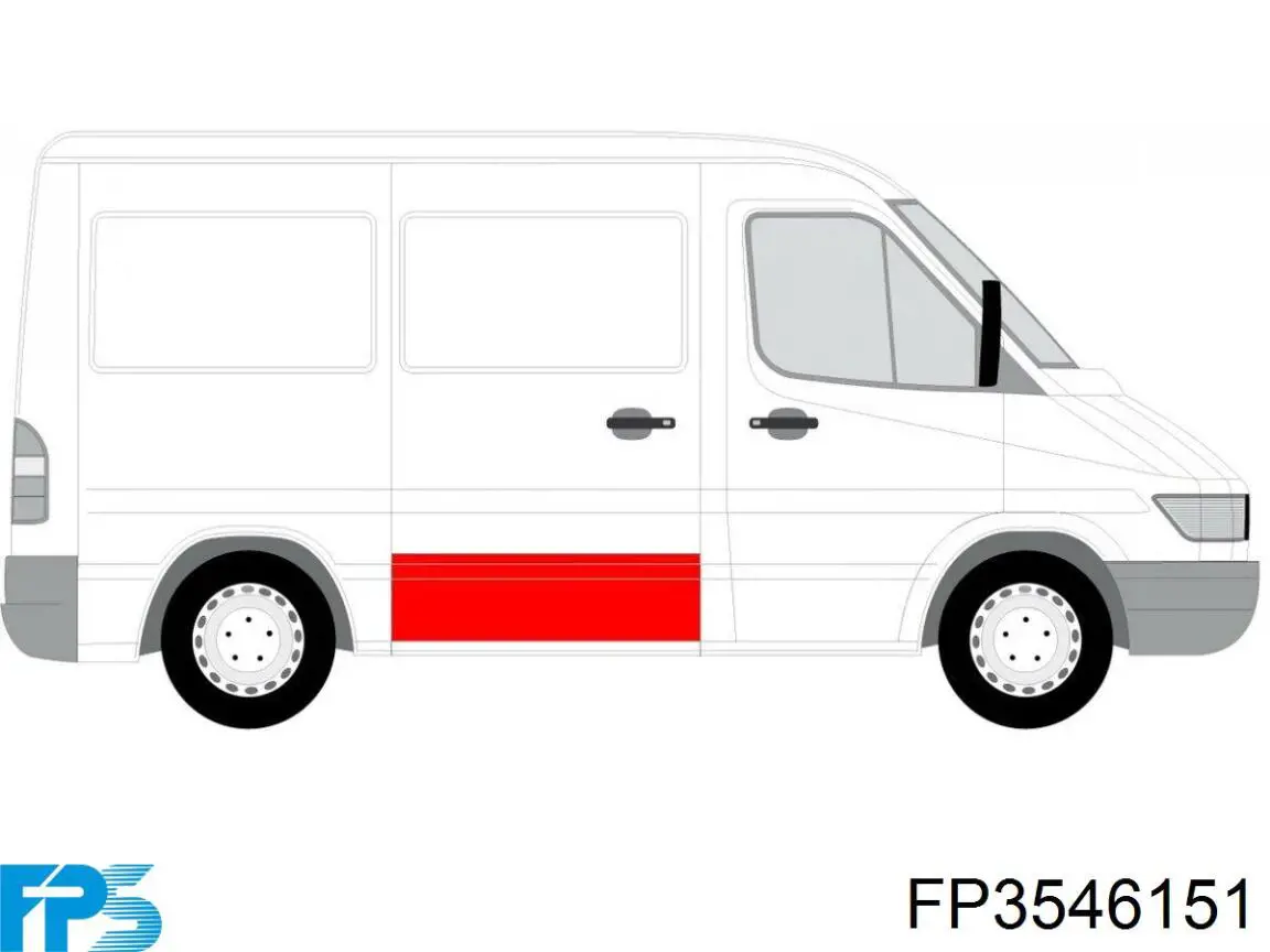 Дверь фургона задняя распашная левая 5269000621 4cars