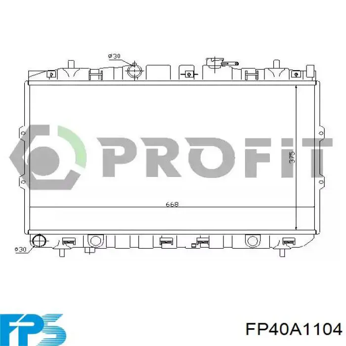 FP40A1104 FPS Радиатор основной