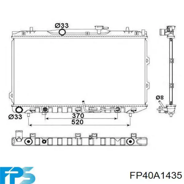 Радиатор FP40A1435 FPS