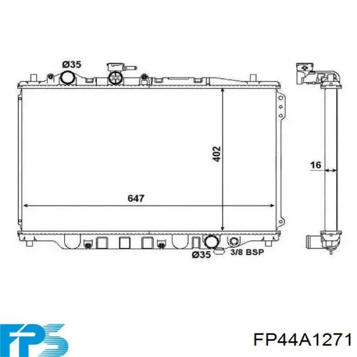 FP 44 A1271 FPS радиатор