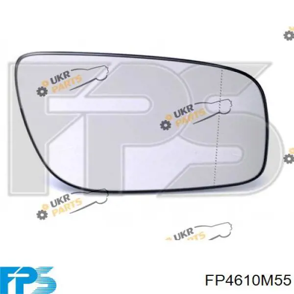 FP4610M55 FPS elemento espelhado do espelho de retrovisão esquerdo