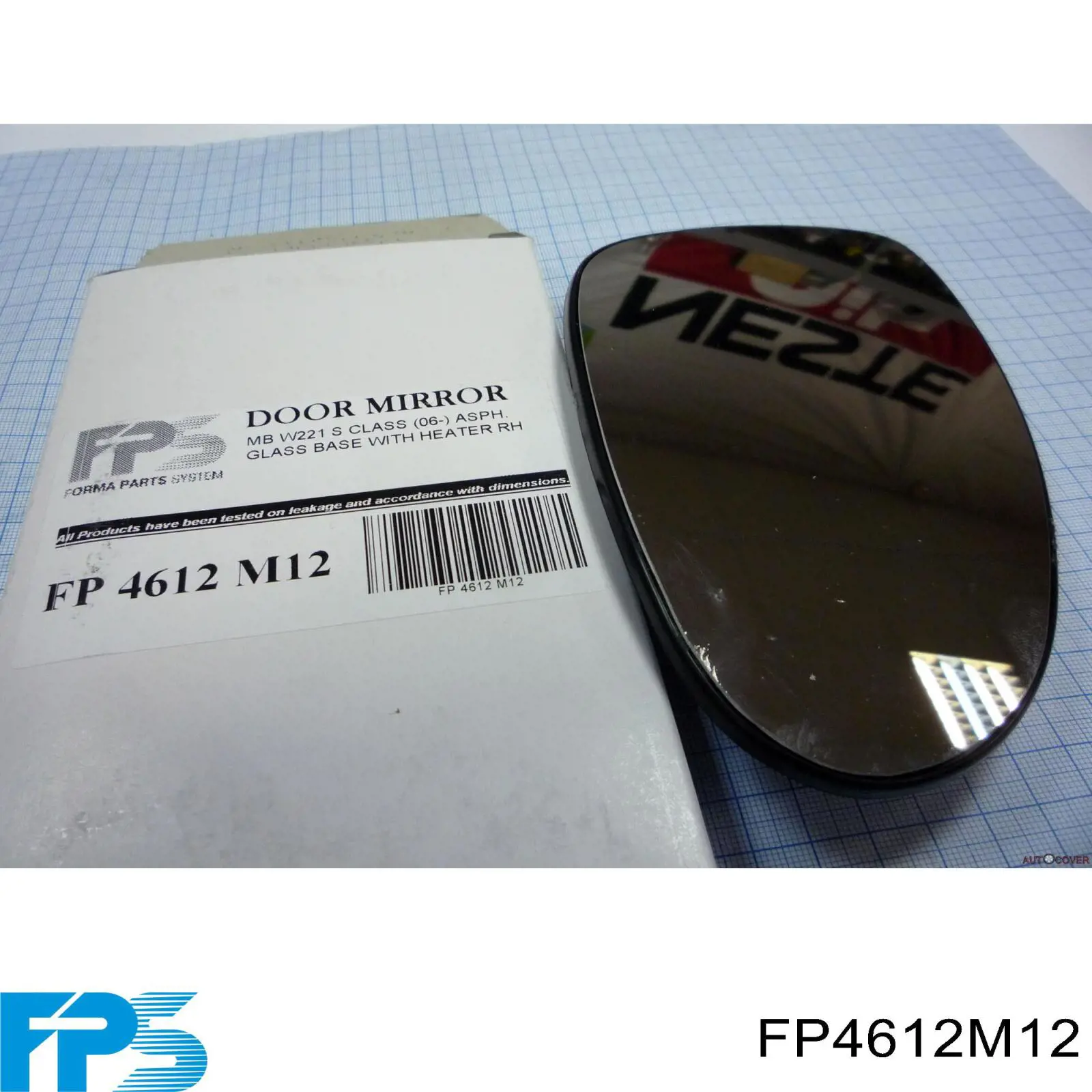 FP4612M12 FPS Зеркальный элемент правого зеркала заднего вида