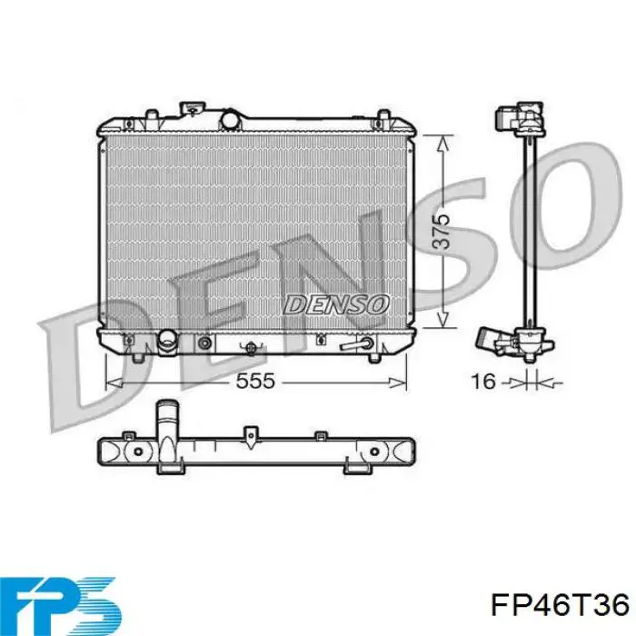 FP46T36 FPS Охладитель наддувочного воздуха
