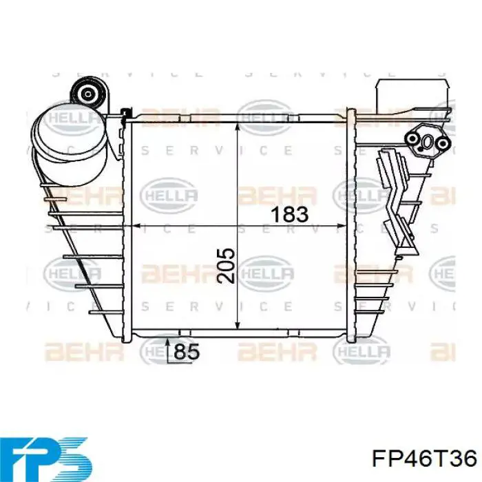 Система охлаждения наддувочного воздуха FPS FP46T36 цена, от 80.68 USD
