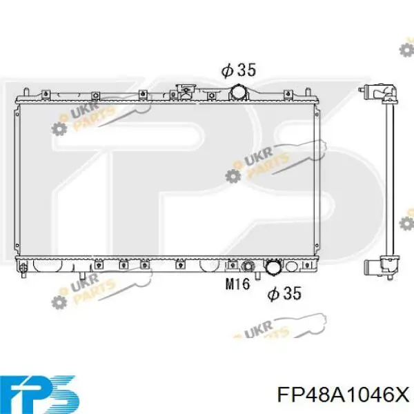 Радиатор FP48A1046X FPS