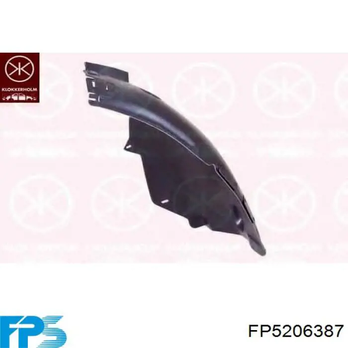 FP5206387 FPS guarda-barras esquerdo dianteiro do pára-lama dianteiro