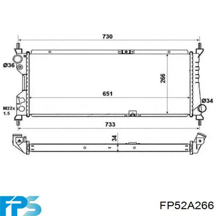 FP52A266 FPS радиатор