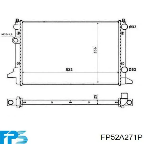 FP 52 A271-P FPS радиатор