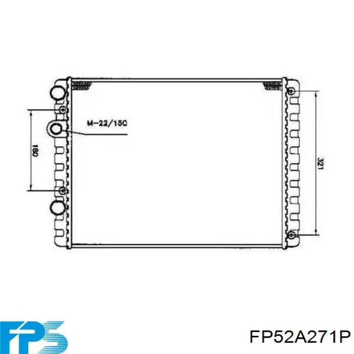 Радиатор FP52A271P FPS
