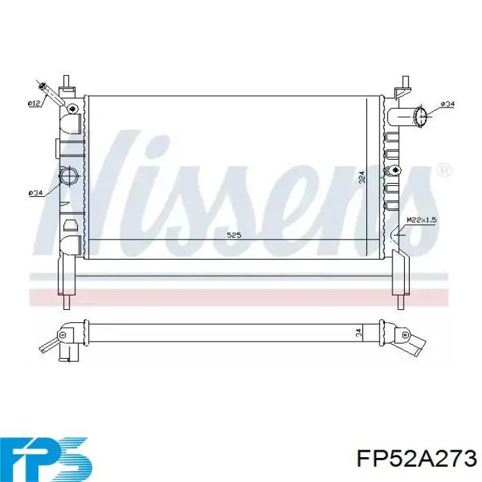 Радиатор FP52A273 FPS