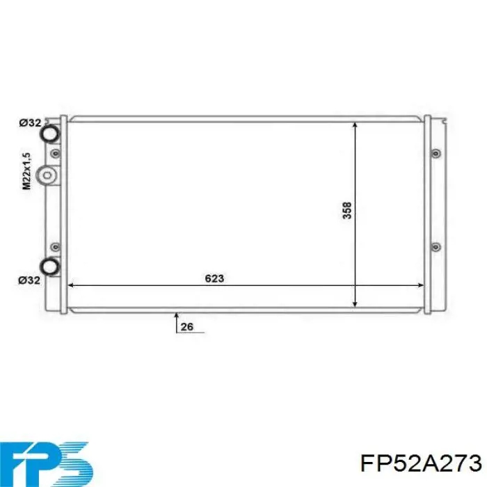 Радиатор охлаждения FPS FP52A273