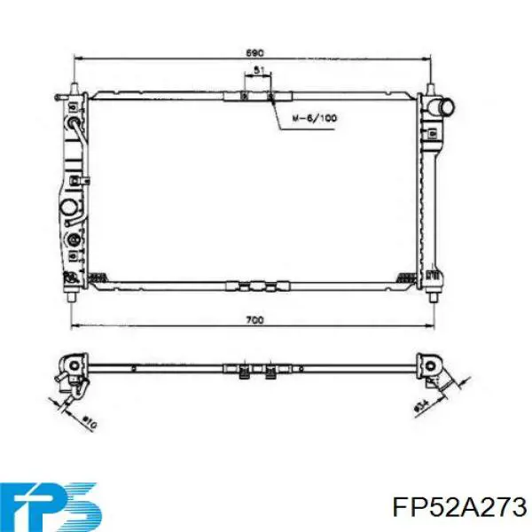 FP52A273 FPS Радиатор основной