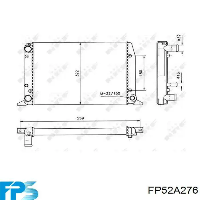 Купить FP52A276 FPS Радиатор водяной