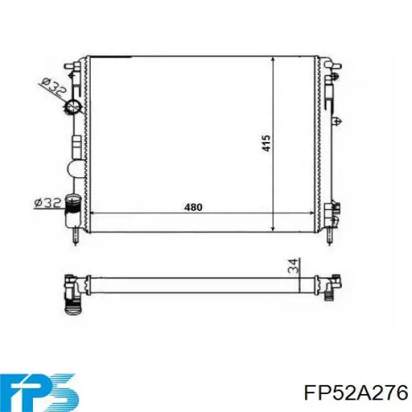 Радиатор FP52A276 FPS