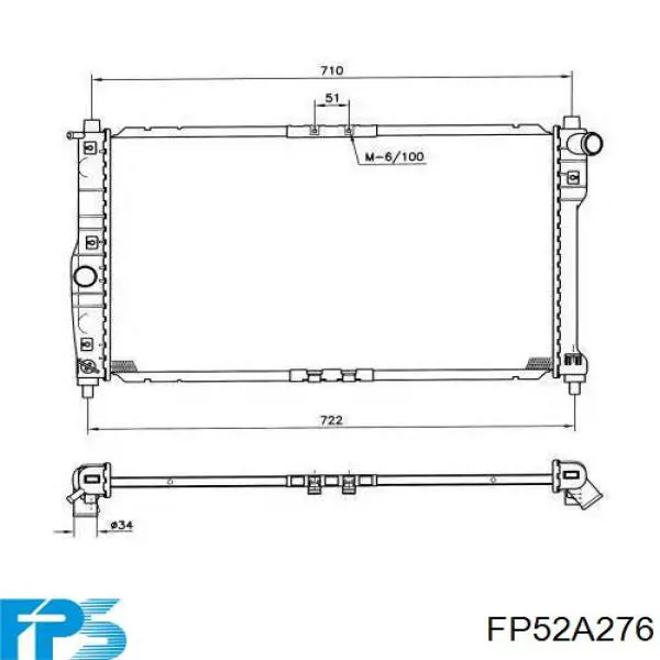 FP52A276 FPS Радиатор основной