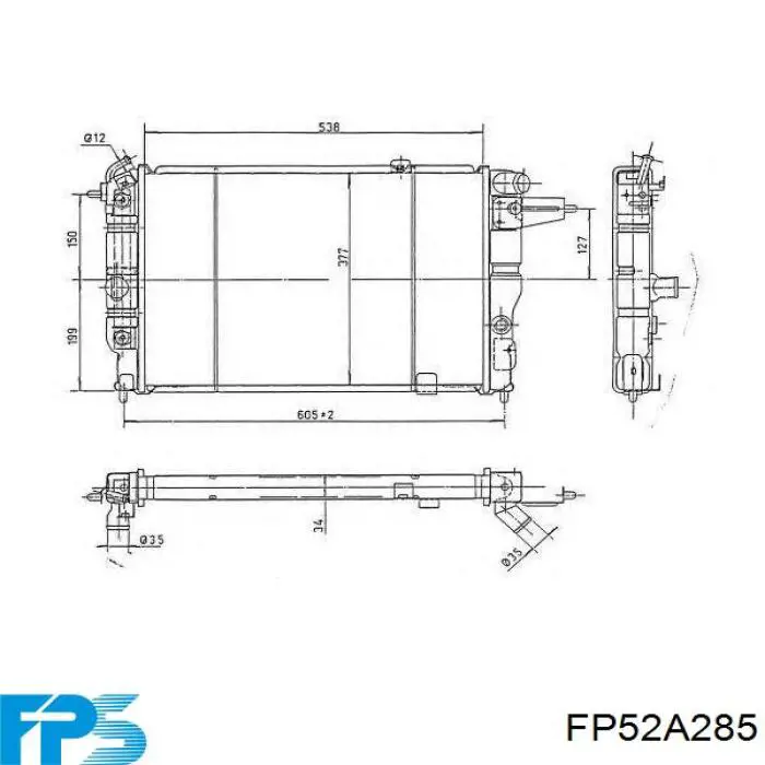 FP 52 A285 FPS радиатор