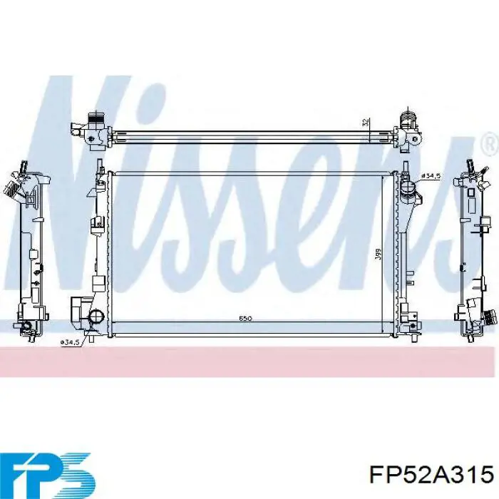 Радиатор FP52A315 FPS