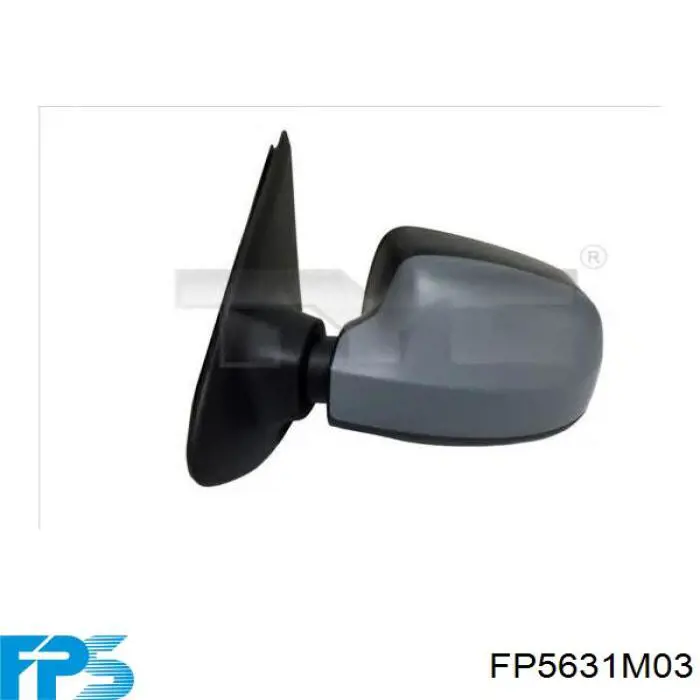 FP 5631 M03 FPS placa sobreposta (tampa do espelho de retrovisão esquerdo)