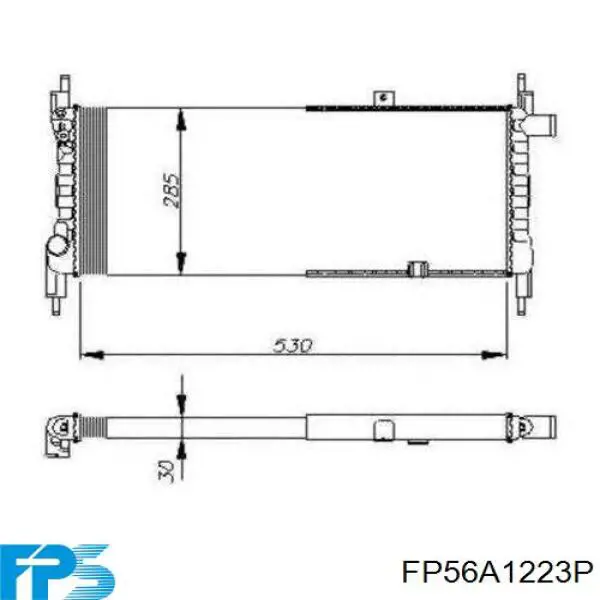 Радиатор FP56A1223P FPS