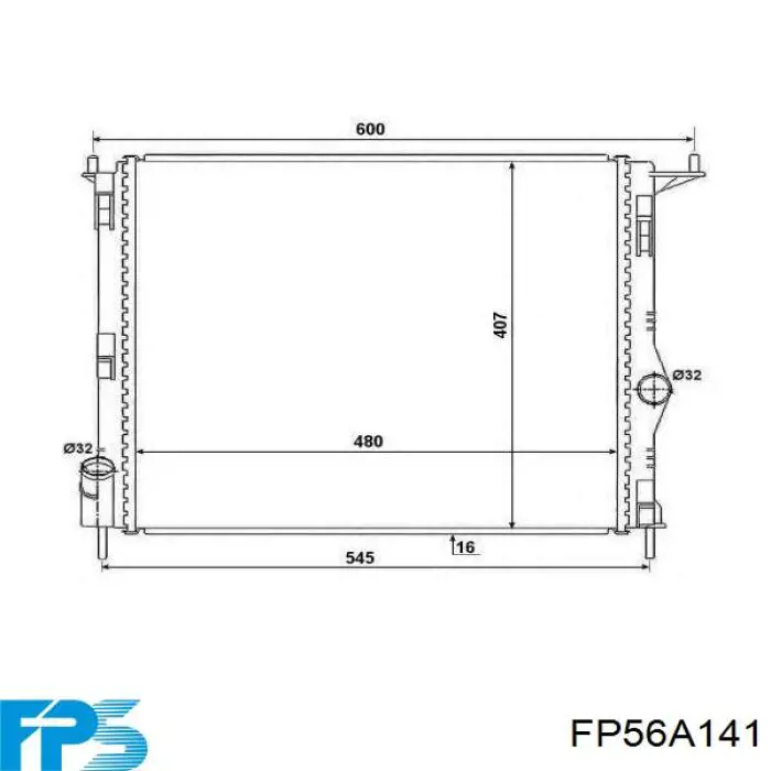 Радиатор FP56A141 FPS