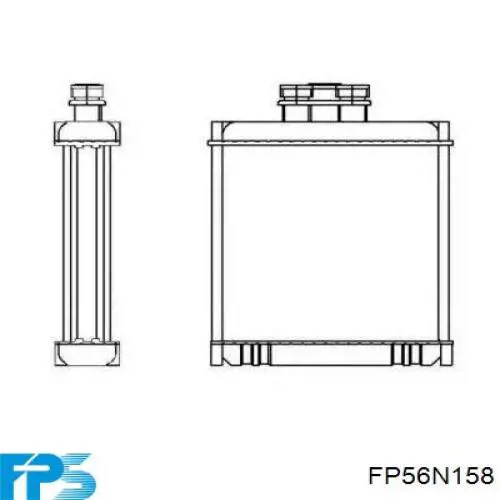 Радиатор печки FP56N158 FPS