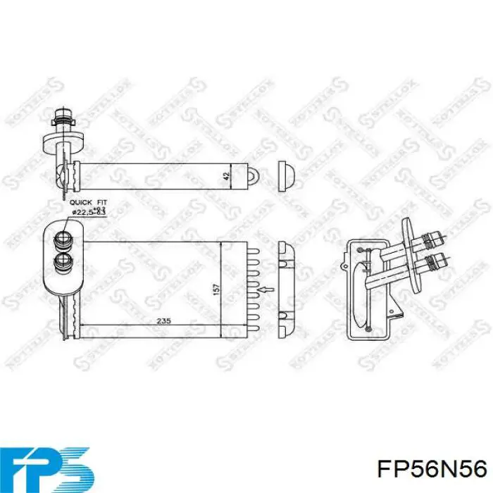 Купить FP56N56 FPS Радиатор печки
