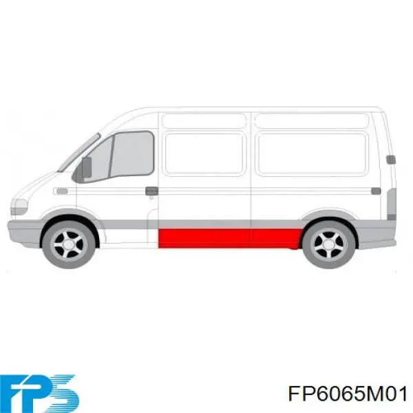 Зеркало заднего вида, левое FPS FP6065M01 цена, от 44.30 USD