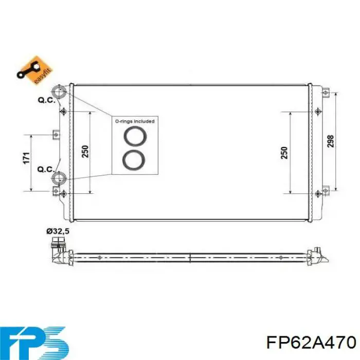 FP 62 A470 FPS радиатор