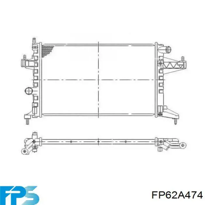 Купить FP62A474 FPS Радиатор водяной