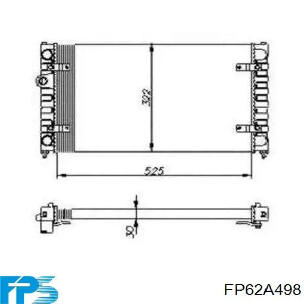 FP 62 A498 FPS радиатор