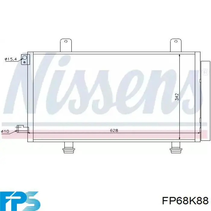 Condensador aire acondicionado FP68K88 FPS