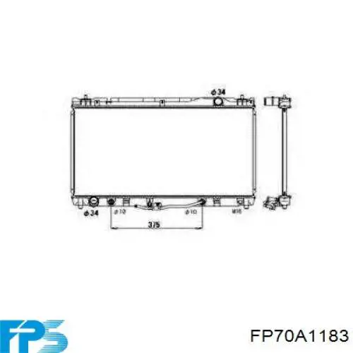 FP 70 A1183 FPS радиатор