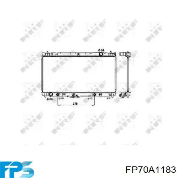 Купить FP70A1183 FPS Радиатор водяной
