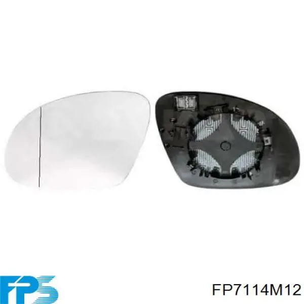 FP7114M12 FPS Зеркальный элемент правого зеркала заднего вида